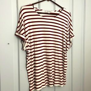 Women’s French striped cotton/rayon blend t-shirt